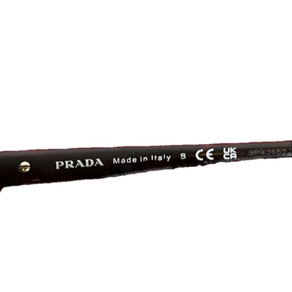 Prada SPR 08O 2AU-6S1 Tortoise Brown Butterfly Sunglasses 57-17 130 Italy Womens